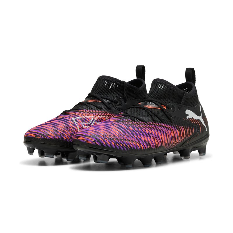PUMA FUTURE 8 MATCH FG/AG Kids Unisex Black Football Boots Youth - Image 2